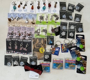 lot 390 image: RESELLERS LOT  Variety of NEW Dog Collar Charms and More