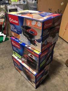 lot 7 image: Lot of O-Cedar EasyWring Deep Clean Microfiber Spin Mop with Bucket System and 1 Extra Mop Head Refill   Customer Returns See Pictures