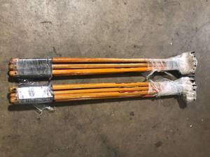 lot 18 image: Lot of Husky 51 in. L Wood Handle 4-Tine Cultivator Customer Returns See Pictures