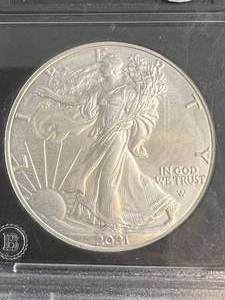 2021 AMERICAN SILVER EAGLE SLABBED BU