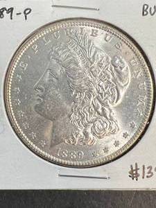1889 US MORGAN SILVER DOLLAR BU