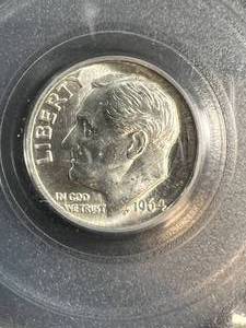 1964-D US ROOSEVELT DIME PCGS MS64