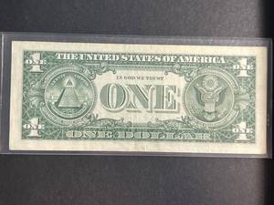 1957B US BLUE SEAL $1 SILVER CERTIFICATE