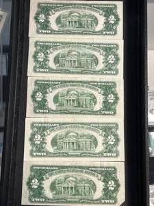 5 US RED SEAL $2 NOTES