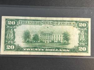 1928A US REDEEMABLE IN GOLD $20 FEDERAL RESERVE NOTE