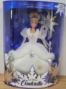 lot 16 image: 1996 Holiday Princess Cinderella Special Edition NRFB Mattel Doll