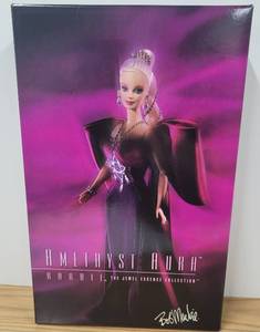 lot 7 image: 1996 Amethyst Aura Barbie Jewel Essence Collection Bob Mackie