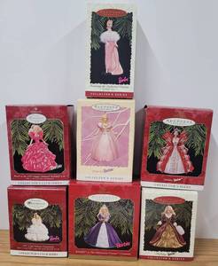 lot 25 image: LOT of Seven Hallmark Barbie Ornaments NIB (LOT 2 of 8)