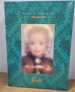 lot 46 image: 1996 Holiday Caroler Porcelain Barbie Collection NIB