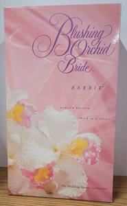 lot 47 image: NIB Blushing Orchid Bride Barbie Porcelain