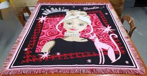 lot 133 image: Barbie Throw Blanket