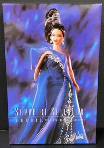 lot 147 image: Sapphire Splendor Barbie The Jewel Essence Collection Bob Mackie 1996 NIB
