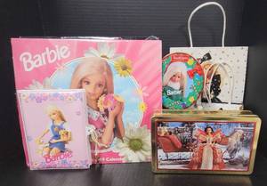 lot 113 image: 1999 Barbie Calendar, Gift Bags, Tins, Diary