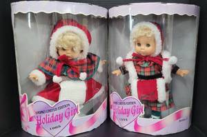lot 70 image: Two Dolls - ShopKo Limited Edition Elizabeth Holiday Girl 1995 and 1996 NIB