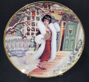 lot 79 image: 1997 Hallmark Plate Holiday Voyage Barbie