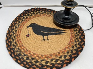 lot 105 image: Vintage Colonial Table lamp and Chair Cushion
