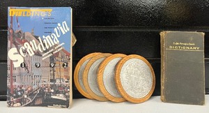 lot 35 image: Scandinavian Books and Coaster Set