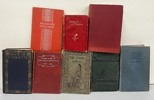lot 38 image: Eight Vintage Books for Decorating