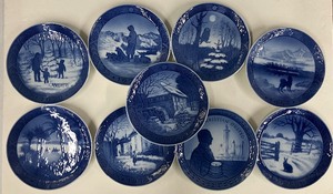 lot 39 image: LOT of 11 Royal Copenhagen Dated Christmas Plates