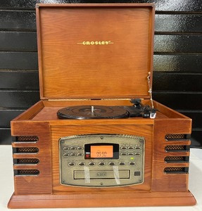 lot 57 image: Four in One 4 in 1 Crosley Entertainment Stereo with Box