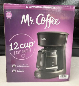 lot 71 image: Mr. Coffee 12 Cup Easy OnOff Coffee Maker NIB