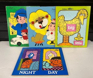 lot 79 image: Four Playskool Puzzles - Big Bird and 3 others