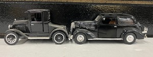lot 87 image: Two Vintage Diecast Cars- 1923 Chevy Copper Cooled and 1937 Chevy Master