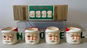lot 2 image: Vintage Santa Noel Handle Mugs with Original Box made in Japan