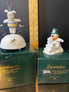 lot 111 image: Snowbabies Lot of 3 with Boxes Department 56