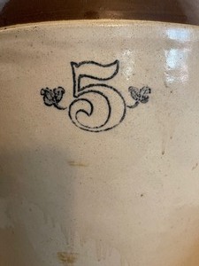 lot 120 image: Western Stoneware Company Monmouth Illinois 5 Gallon Jug