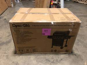 Dyna-Glo 5-Burner Propane Gas Grill in Matte Black with TriVantage Multifunctional Cooking System Customer Returns See Pictures