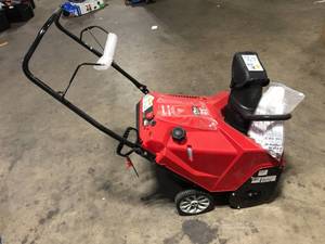 Troy-Bilt Squall 21 in. 179 cc Single-Stage Gas Snow Blower with Electric Start and E-Z Chute Control Customer Returns See Pictures