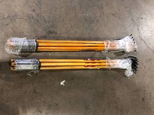 Lot of Husky 51 in. L Wood Handle 4-Tine Cultivator  Customer Returns See Pictures