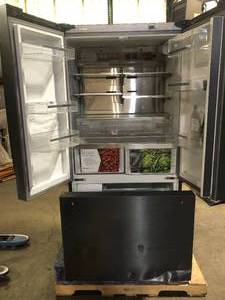 Bosch 800 Series 36 in. 21 cu. ft. Smart Counter Depth French Door Refrigerator in Black Stainless Steel, Internal Water & Ice Scratches and Dents Customer Returns See Pictures
