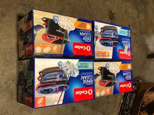 O-Cedar Easy Wring Rinse Clean Deep Clean Microfiber Spin Mop and Bucket System (The Home Depot Exclusive) Customer Returns See Pictures