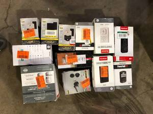 Lot of Assorted Digital Door Locks and Handles Various Models and Conditions Customer Returns See Pictures