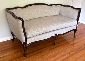 Newly Upholstered  Vintage Sofa  Couch