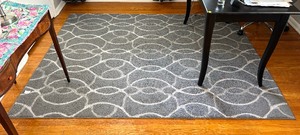 Gorgeous Grey and White Rug by Torino
