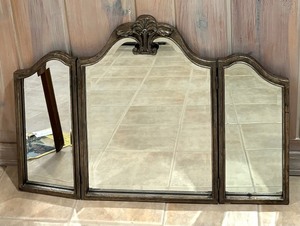 Marvelous Metal Tri Fold Mirror by Uttermost