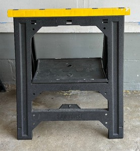 Two Stanley Foldable Saw Horses