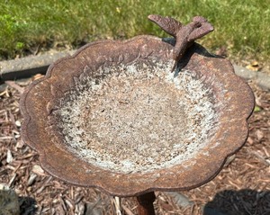 Patina Metal Bird Feeder