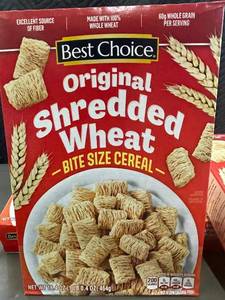 Lot of 8 Best Choice Original Shredded Wheat Bite Size Cereal Boxes