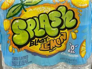 Splash Blast Lemon Flavored Water Beverage - 12 Pack (3 Sets)