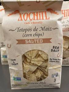 Lot of 5 Xochitl Salted Totopos de Maiz Corn Chips 12 oz