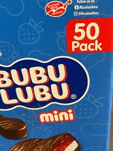 darrel pallet - Ricolino Bubu Lubu Mini Marshmallow and Strawberry Gummy with Chocolate Flavored Coating - 50 Pack