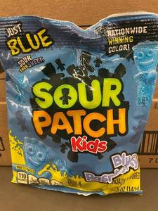 CT 3 - Lot of 12 Packs of Sour Patch Kids Blue Raspberry Candy