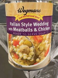 Wegmans Italian Style Wedding Soup with Meatballs & Chicken - 12 Pack