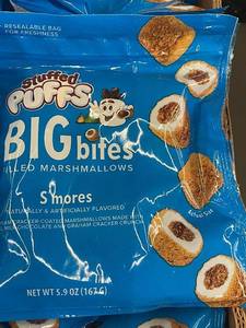 Lot of Stuffed Puffs Big Bites Smores Filled Marshmallows 5.9 oz Bags