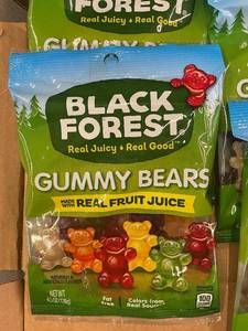 HI 2-3 - Black Forest Gummy Bears 4.5oz Bags - Lot of 12