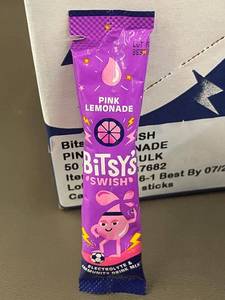 Bitsys Swish Electrolyte & Immunity Drink Mix - Pink Lemonade (100 Count Bulk)